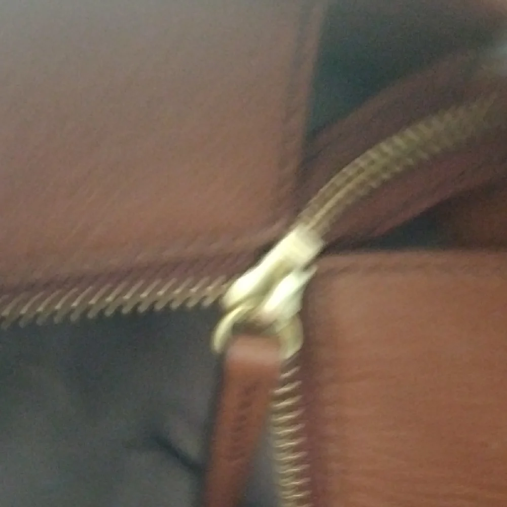 Fossil Brown and Pink Floral Vegan Tote with Brown Leather Accents